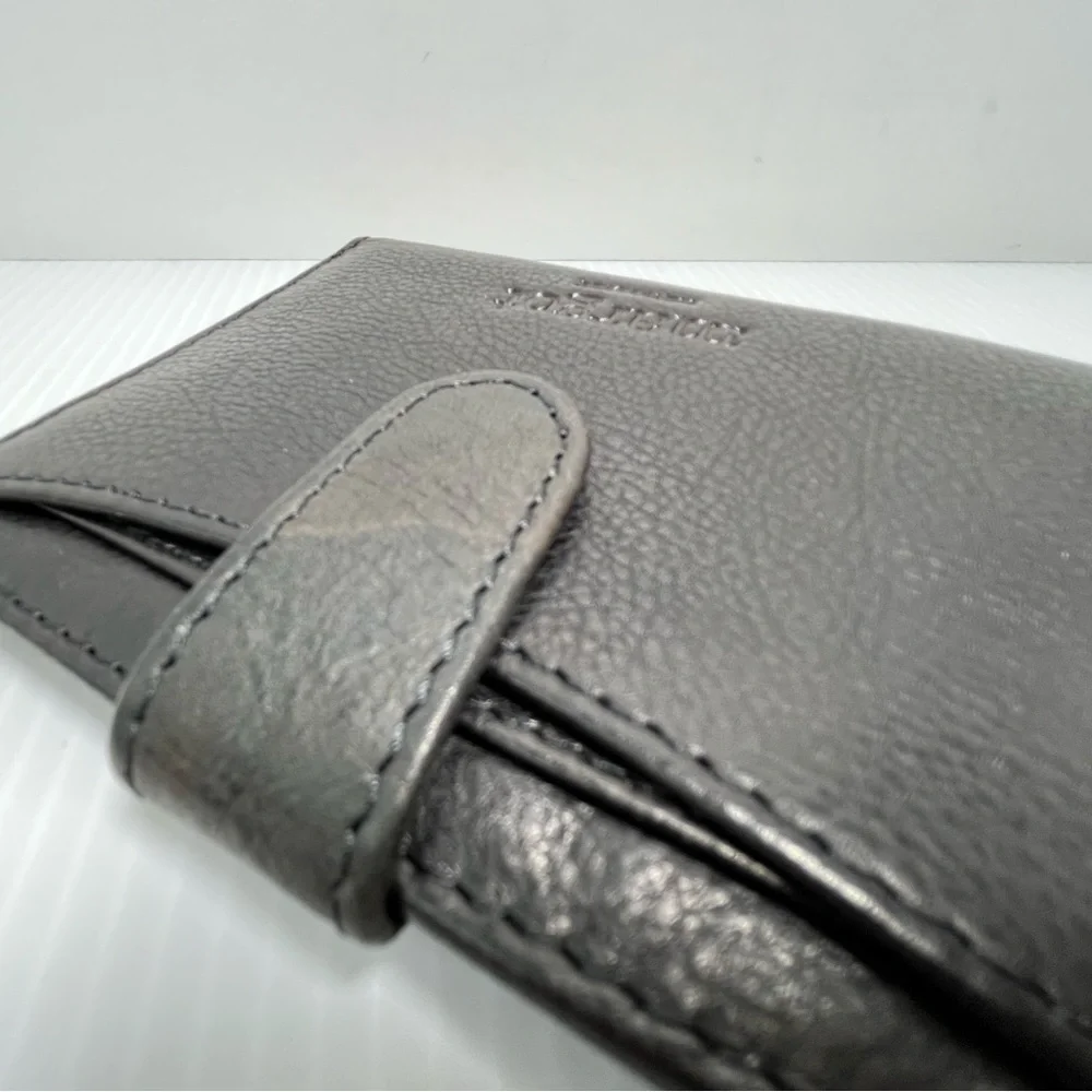 Genuine Leather Lizzie Compact Bifold Wallet by Margot New York - Picture 6 of 16
